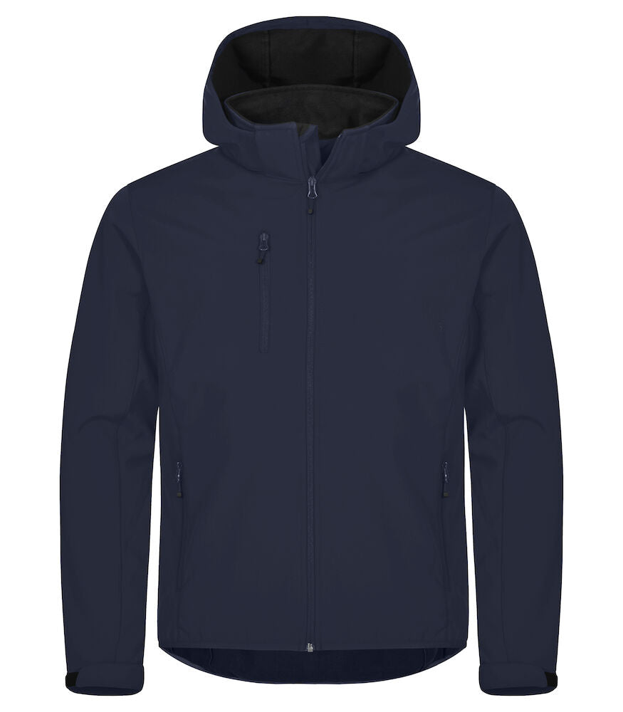 Classic Softshell Hoody XS t/m 5XL - Kleur: Zwart, Grijs, Dark Navy, Kobalt, Rood - Heren