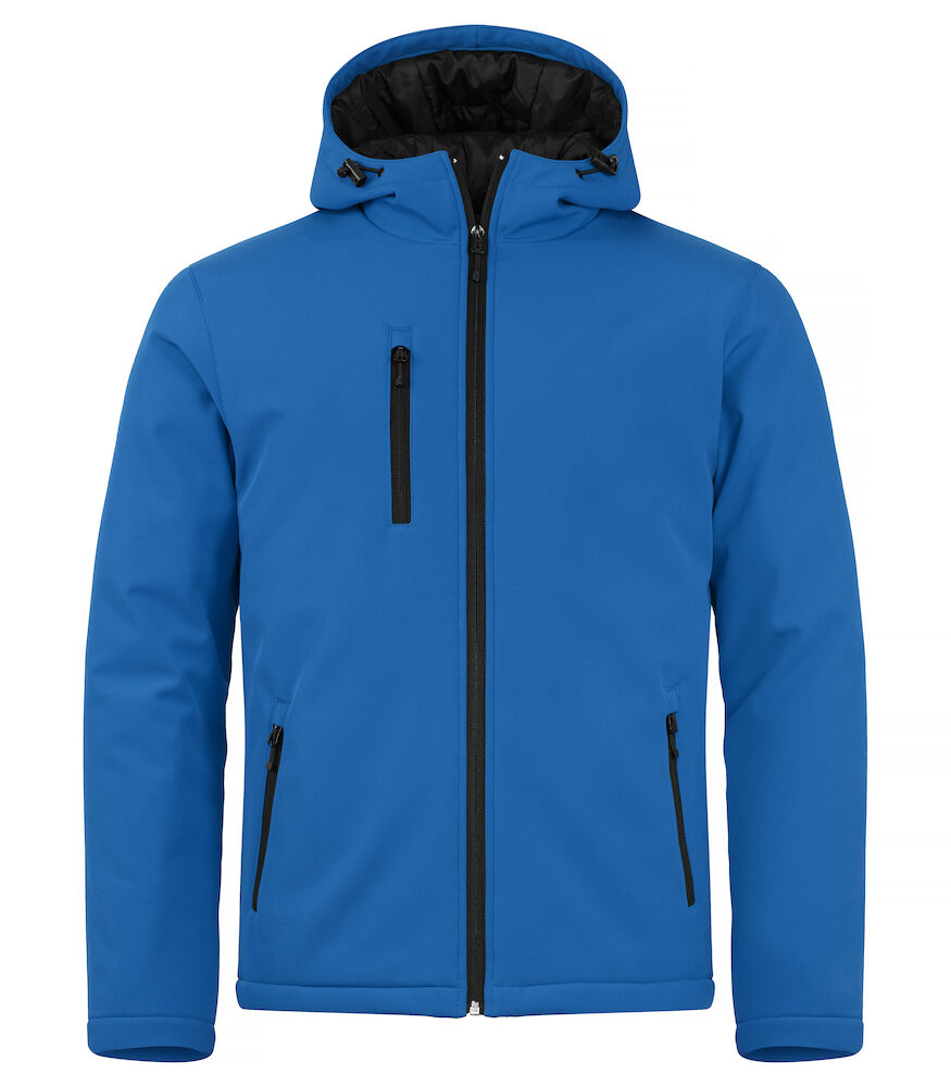 Padded Hoody Softshell XS t/m 4XL - Kleur: Zwart, Grijs, Mistgroen, Dark Navy, Kobalt, Rood - Heren
