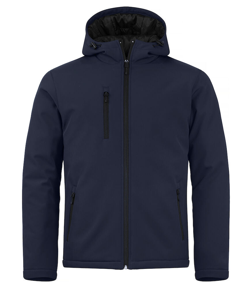 Padded Hoody Softshell XS t/m 4XL - Kleur: Zwart, Grijs, Mistgroen, Dark Navy, Kobalt, Rood - Heren
