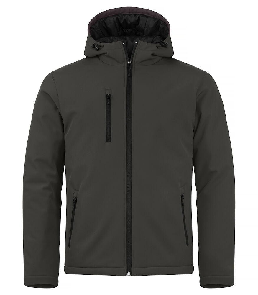 Padded Hoody Softshell XS t/m 4XL - Kleur: Zwart, Grijs, Mistgroen, Dark Navy, Kobalt, Rood - Heren