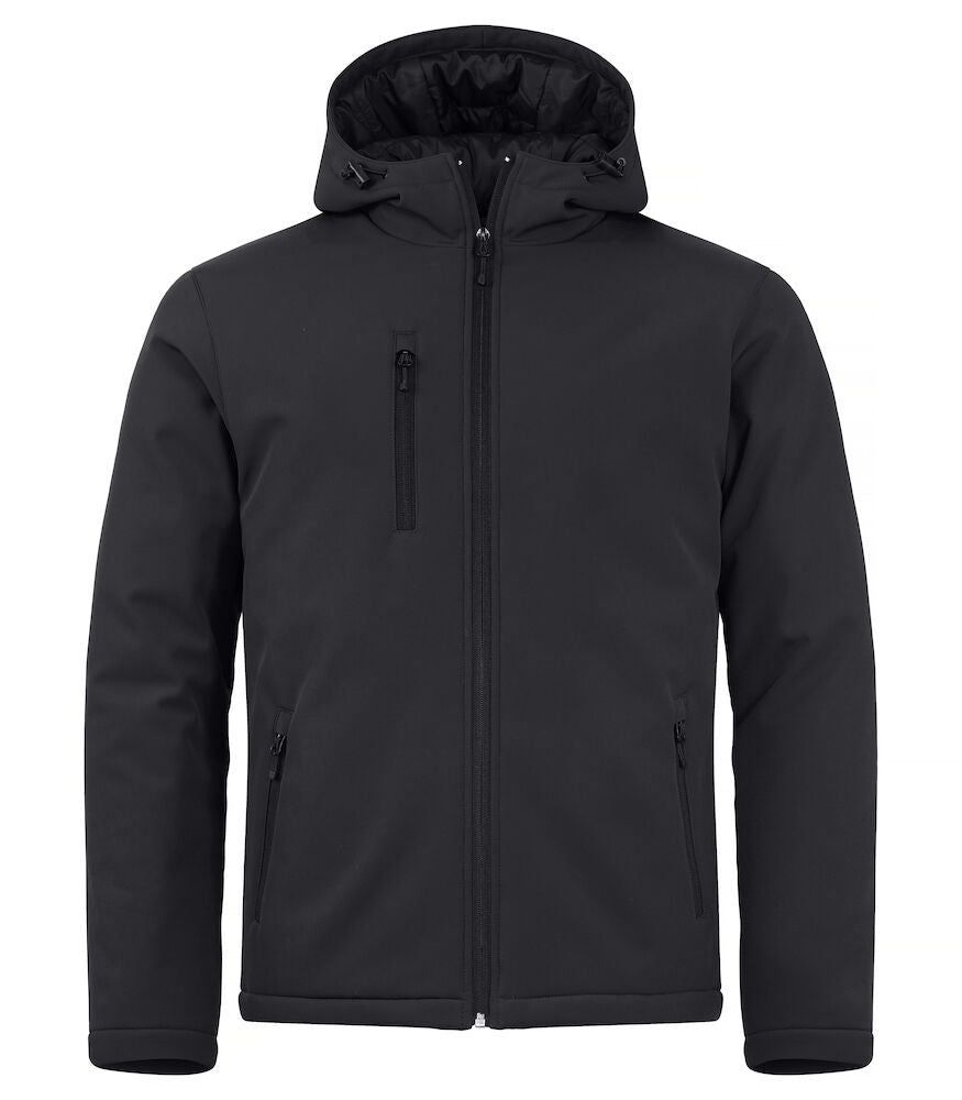 Padded Hoody Softshell XS t/m 4XL - Kleur: Zwart, Grijs, Mistgroen, Dark Navy, Kobalt, Rood - Heren