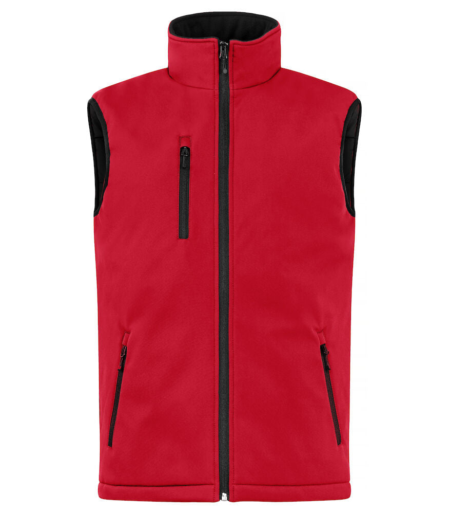 Padded Softshell Vest Bodywarmer XS t/m 4XL - Kleur: Zwart, Grijs, Groen, Dark Navy, Kobalt, Rood - Heren
