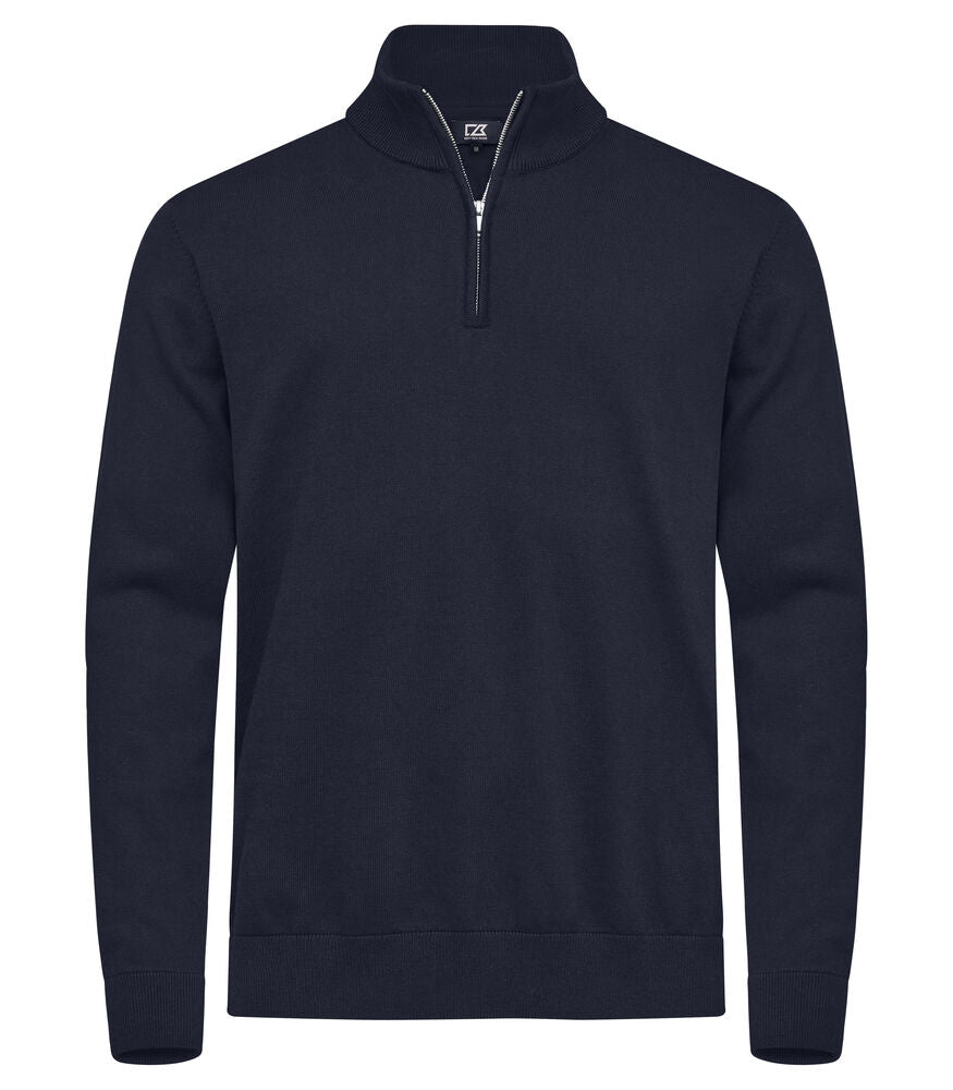 Oakville Half Zip Sweater, Zwart, Grijs, Navy blue- Heren