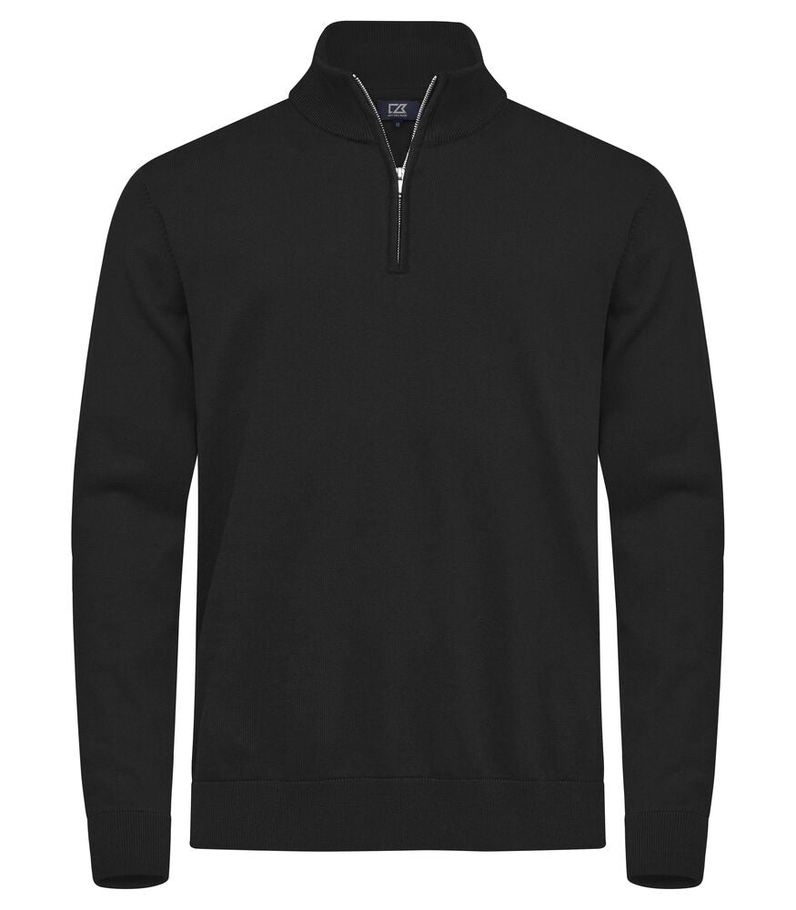 Oakville Half Zip Sweater, Zwart, Grijs, Navy blue- Heren
