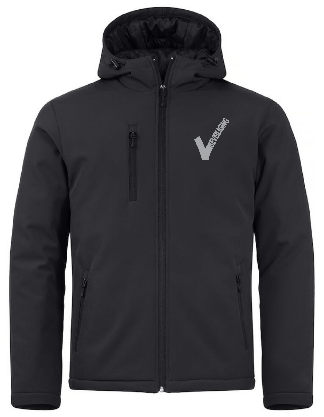 Padded Hoody Softshell XS t/m 4XL - Kleur: Zwart, Grijs, Mistgroen, Dark Navy, Kobalt, Rood - Heren
