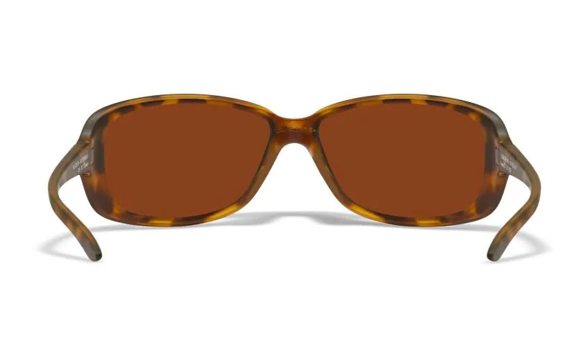 WX AFFINITY, CAPTIVATE™ Polarized Bronze Mirror Lenses, Matte Demi Brown Frame