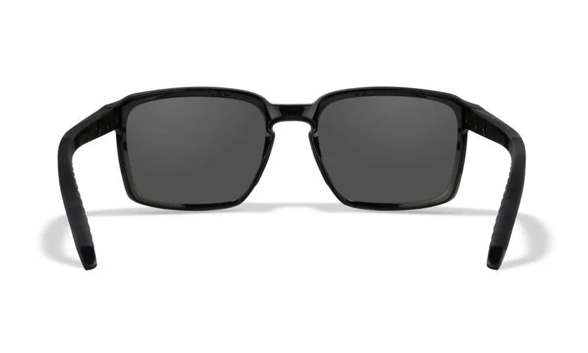 WX ALFA, CAPTIVATE™ Polarized Grey Lenses, Gloss Black Frame