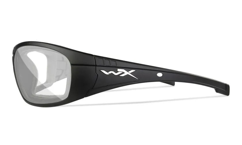 WX BOSS, Clear Lenses, Matte Black Frame
