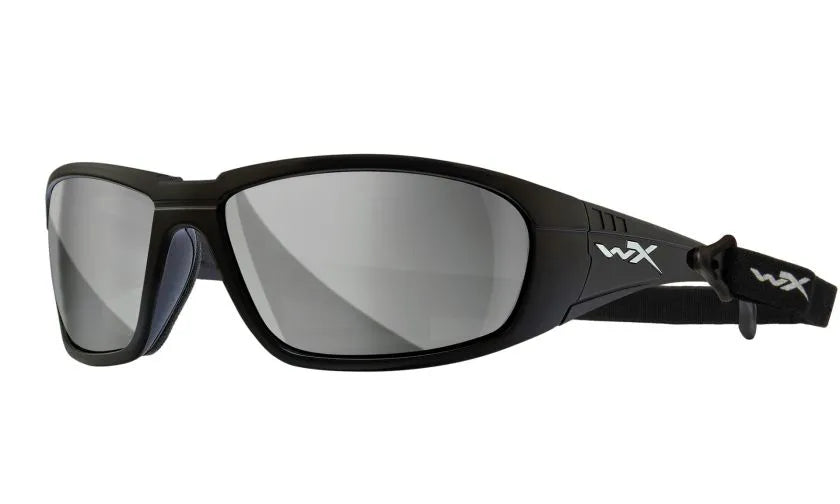 WX BOSS, Silver Flash Lenses, Matte Black Frame