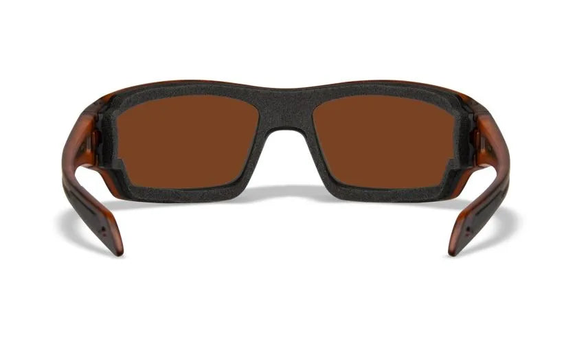 WX BREACH, CAPTIVATE™ Polarized Bronze Mirror Lenses, Matte Hickory Brown