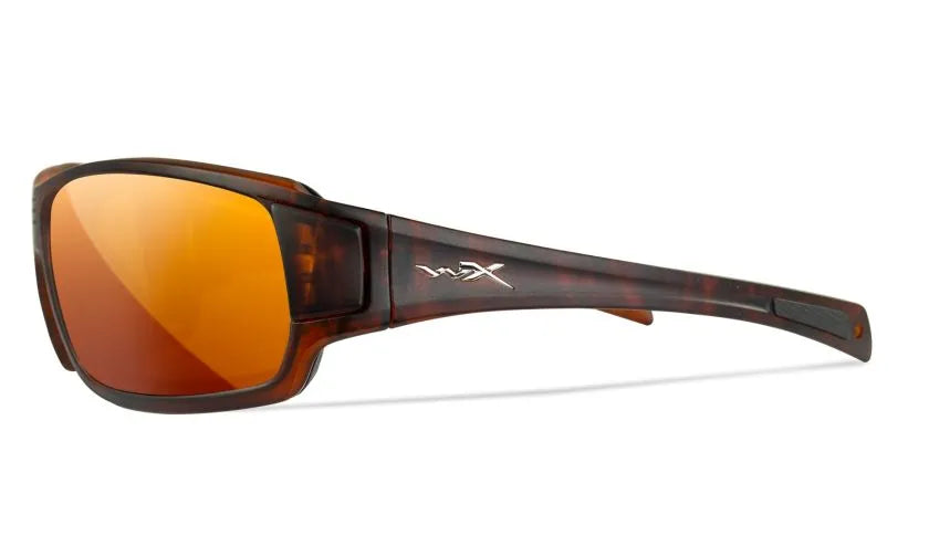 WX BREACH, CAPTIVATE™ Polarized Bronze Mirror Lenses, Matte Hickory Brown