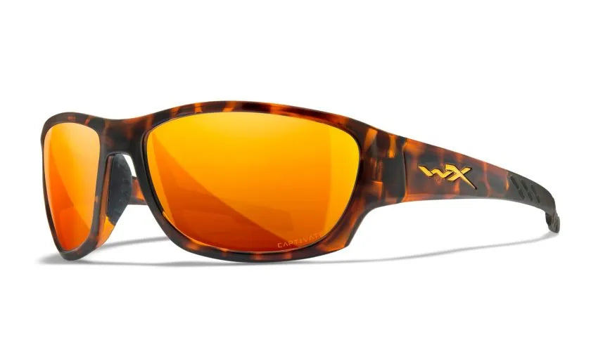 WX CLIMB, CAPTIVATE™ Polarized Bronze Mirror Lenses, Gloss Tortoise Frame