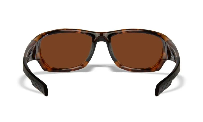 WX CLIMB, CAPTIVATE™ Polarized Bronze Mirror Lenses, Gloss Tortoise Frame