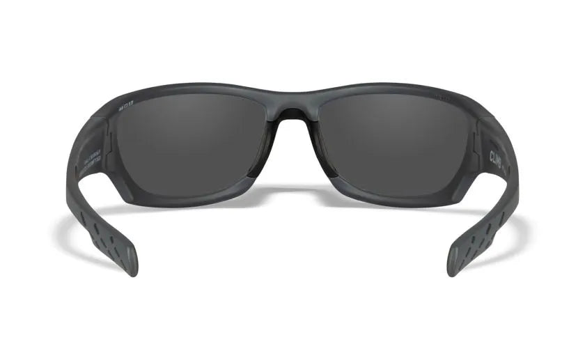 WX CLIMB, CAPTIVATE™ Polarized Blue Mirror Lenses, Matte Grey Frame