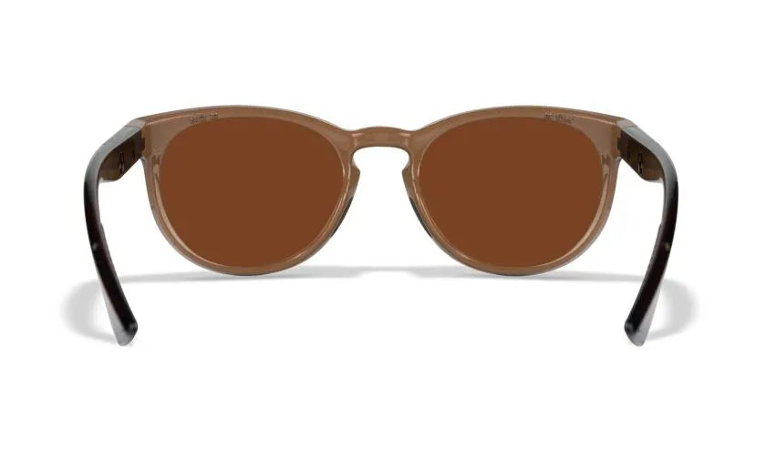 WX COVERT, CAPTIVATE™ Polarized Copper Lenses, Gloss Coffee/Crystal Brown Frame