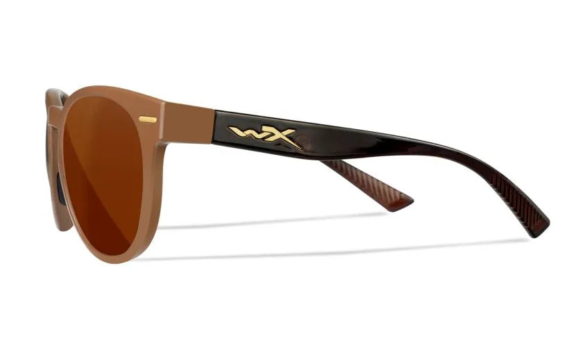 WX COVERT, CAPTIVATE™ Polarized Copper Lenses, Gloss Coffee/Crystal Brown Frame