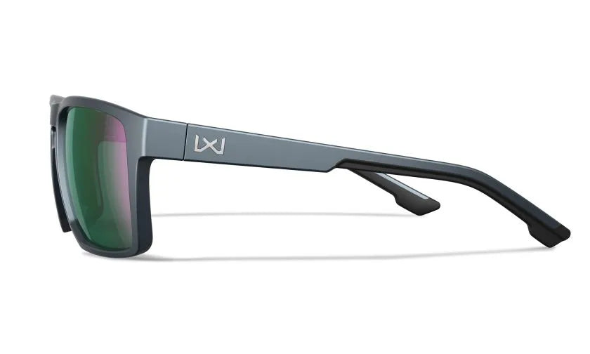 WX FOUNDER, CAPTIVATE™ Polarized Green Mirror Lenses, Matte Graphite Frame
