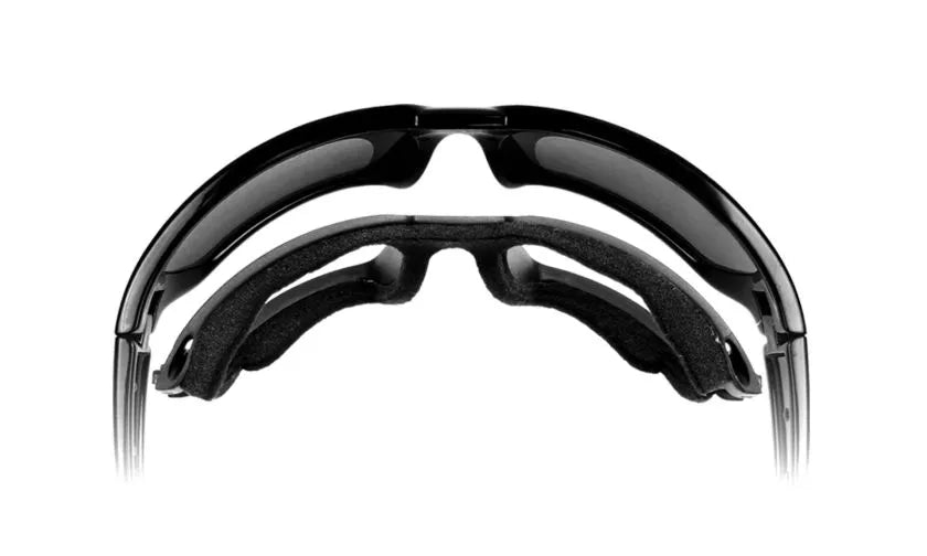 WX BOSS, Silver Flash Lenses, Matte Black Frame