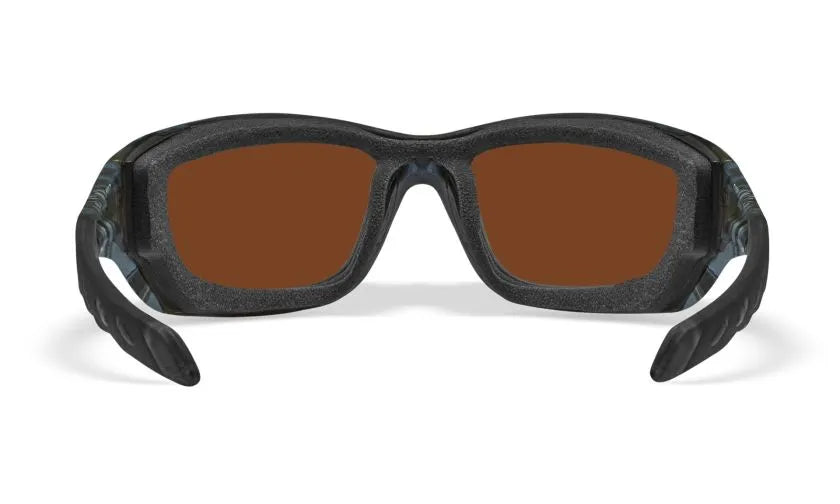 WX GRAVITY, CAPTIVATE™ Polarized Green Mirror Lenses, Kryptek® Neptune™ Frame