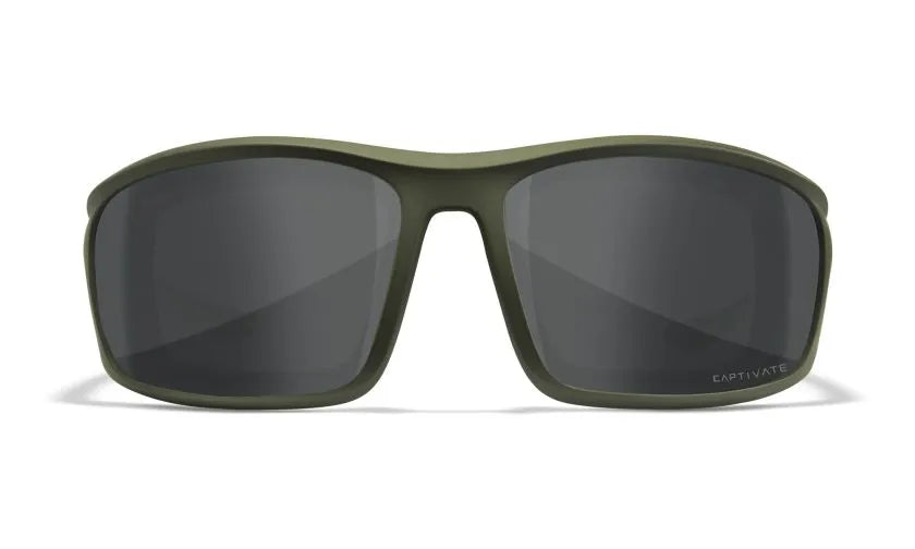WX GRID, CAPTIVATE™ Polarized Grey Lenses, Matte Utility Green Frame