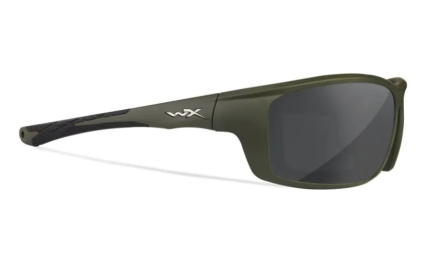 WX GRID, CAPTIVATE™ Polarized Grey Lenses, Matte Utility Green Frame