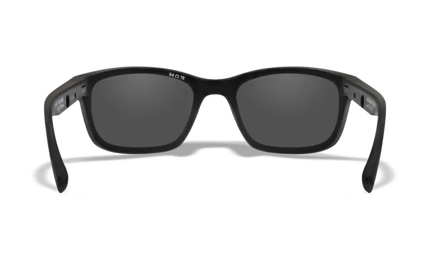 WX HELIX, CAPTIVATE™ Polarized Blue Mirror Lenses, Matte Black Frame