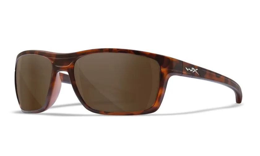 WX KINGPIN, CAPTIVATE™ Polarized Bronze Mirror Lenses, Matte Black Frame