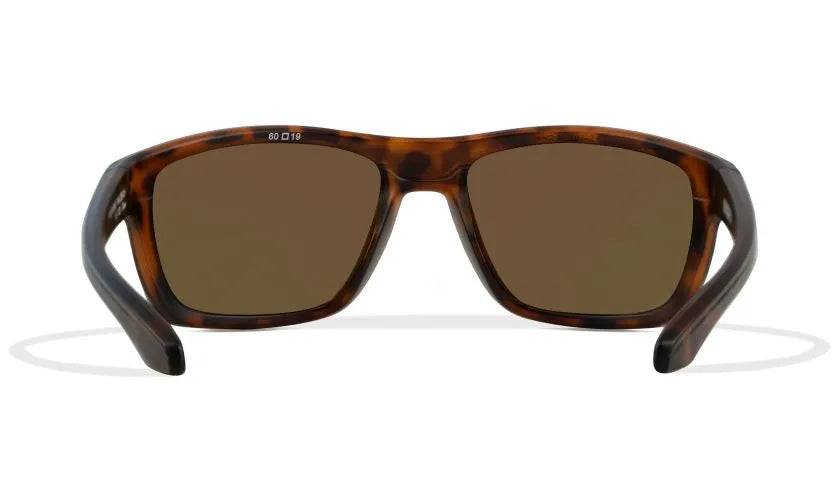 WX KINGPIN, CAPTIVATE™ Polarized Bronze Mirror Lenses, Matte Black Frame