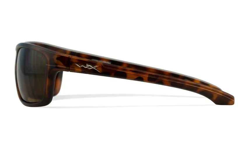 WX KINGPIN, CAPTIVATE™ Polarized Bronze Mirror Lenses, Matte Black Frame