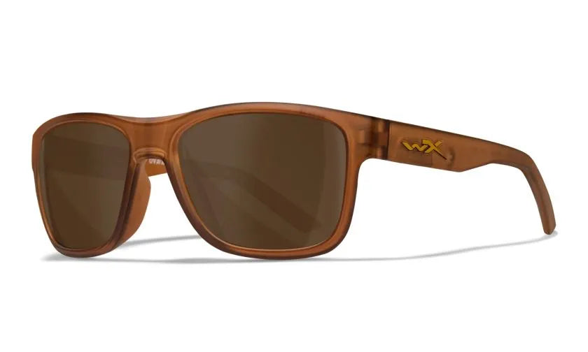 WX OVATION, Brown Lenses, Matte Rootbeer Frame
