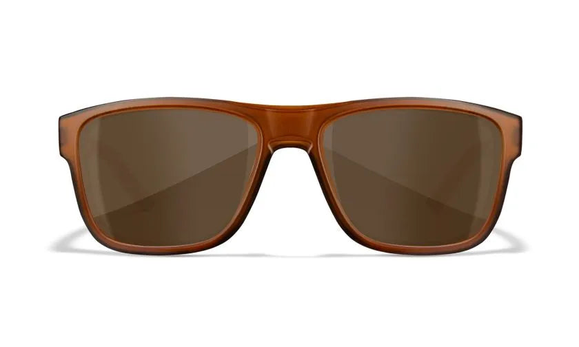 WX OVATION, Brown Lenses, Matte Rootbeer Frame