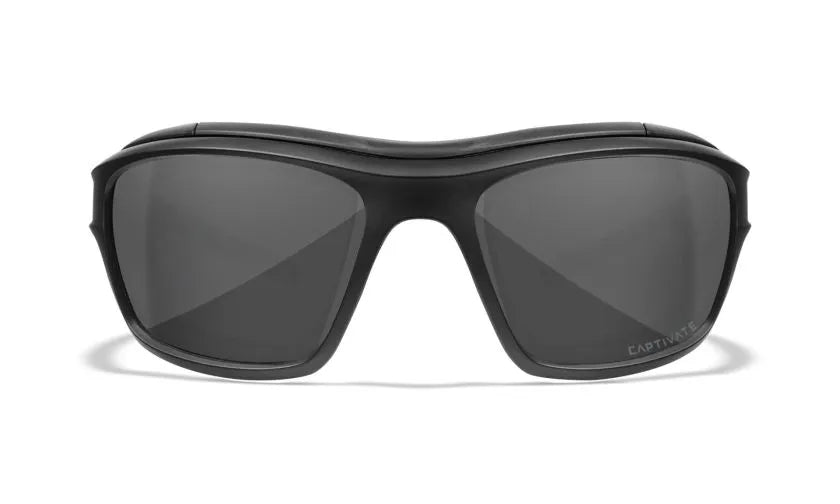 WX OZONE, CAPTIVATE™ Polarized Grey Lenses, Matte Black Frame