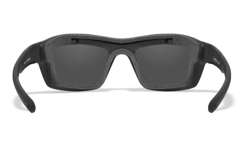 WX OZONE, CAPTIVATE™ Polarized Grey Lenses, Matte Black Frame