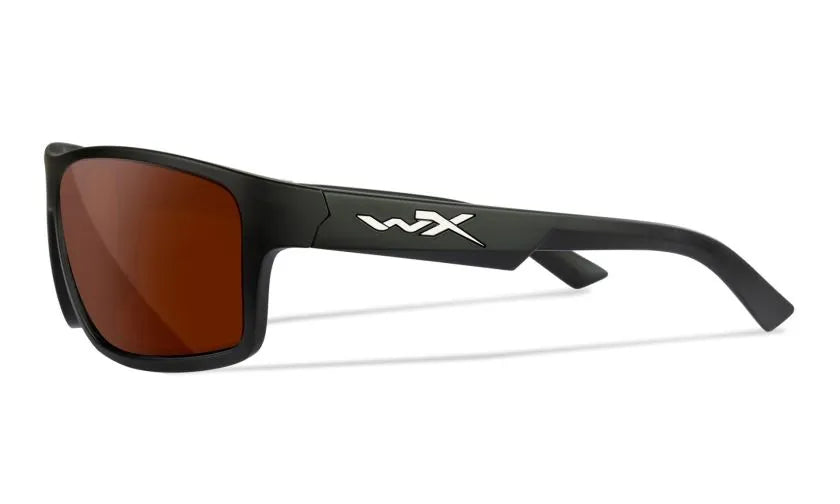 WX PEAK, CAPTIVATE™ Polarized Copper Lenses, Matte Black Frame
