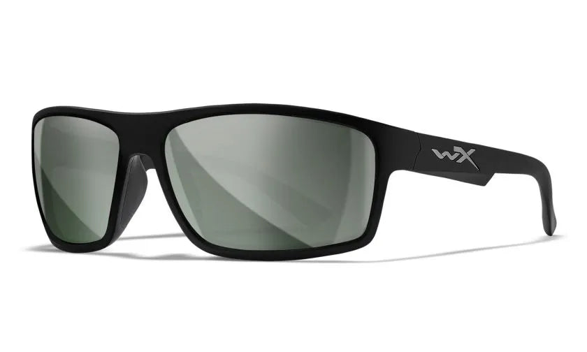 WX PEAK, Silver Flash Lenses, Matte Black Frame