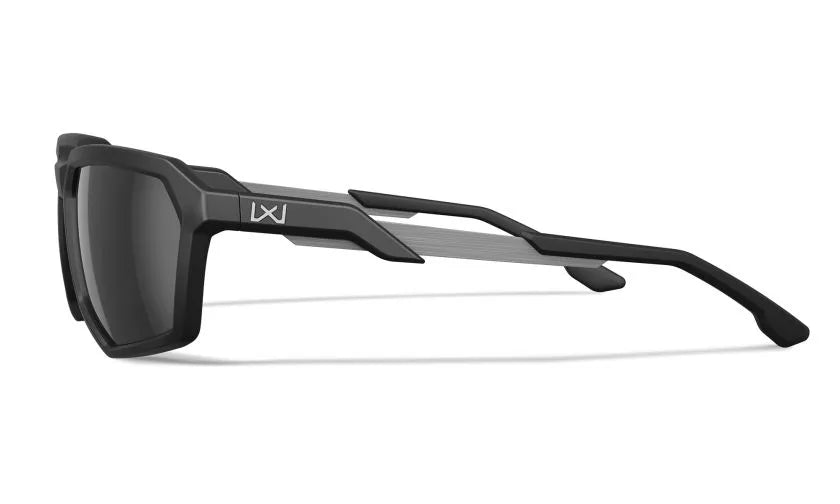 WX RECON, CAPTIVATE™ Polarized Black Mirror Lenses, Matte Black Frame