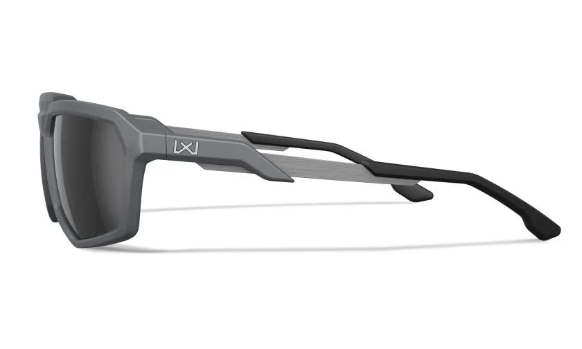 WX RECON, CAPTIVATE™ Polarized Black Mirror Lenses, Matte Grey Frame