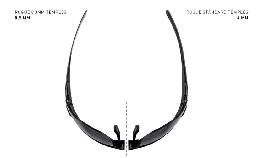 WX ROGUE COMM, Grey/Clear/Light Rust Lenses, Matte Black Frame