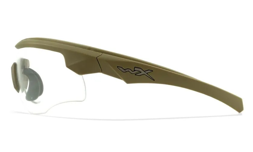 WX ROGUE COMM, Grey/Clear/Light Rust Lenses, Matte Tan Frame