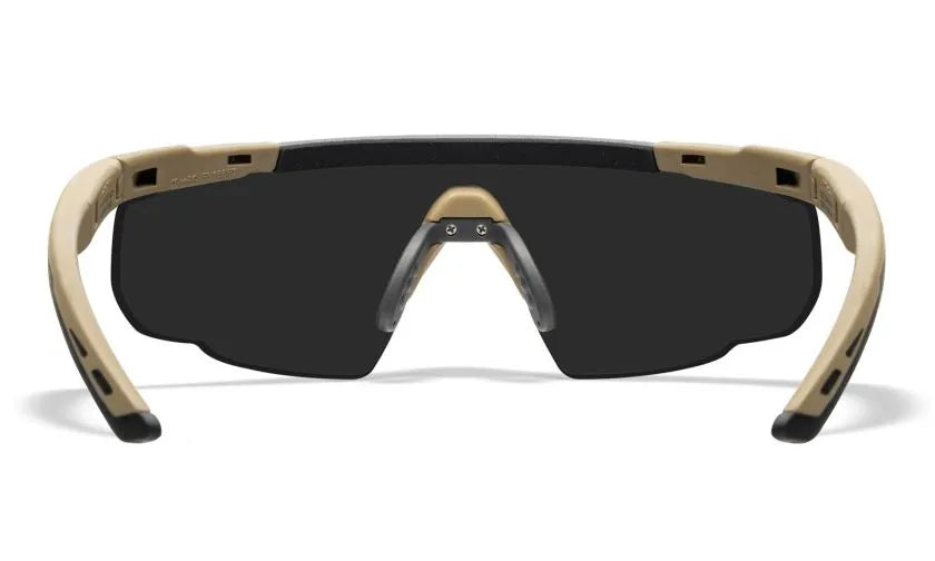 SABER ADVANCED, Grey/Clear Lenses, Matte Tan Frame