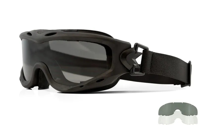 SPEAR, Grey/Clear Lenses, Matte Black Frame