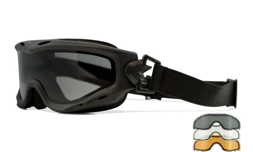 SPEAR, Grey/Clear/Light Rust Lenses, Matte Black Frame