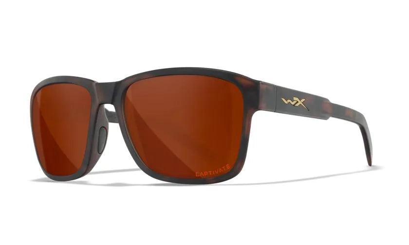WX TREK, CAPTIVATE™ Polarized Copper Lenses, Matte Havana Brown Frame