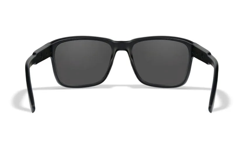 WX TREK, CAPTIVATE™ Polarized Grey Lenses, Gloss Black Frame