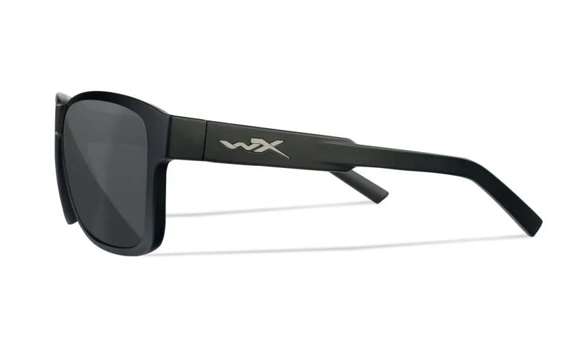 WX TREK, CAPTIVATE™ Polarized Grey Lenses, Gloss Black Frame