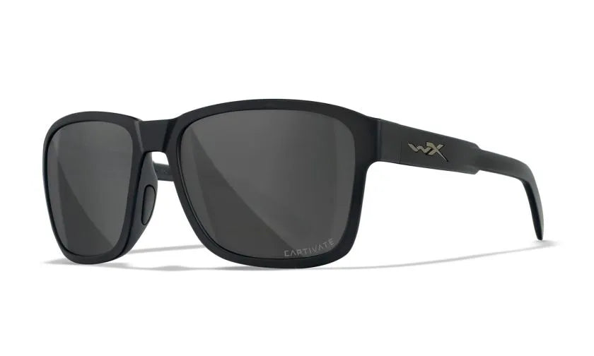 WX TREK, CAPTIVATE™ Polarized Grey Lenses, Matte Black Frame