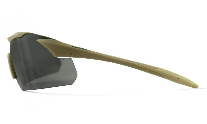 WX VAPOR 2.5, Grey/Clear Lenses, Matte Tan Frame