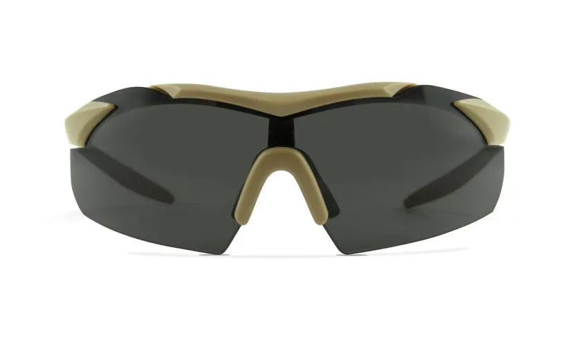 WX VAPOR COMM 2.5, Grey/Clear/Light Rust Lenses, Matte Tan Frame