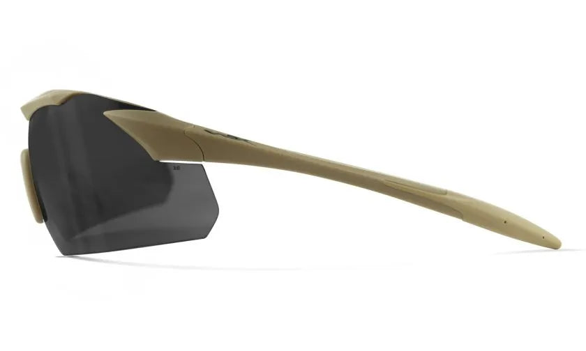WX VAPOR COMM 2.5, Grey/Clear/Light Rust Lenses, Matte Tan Frame