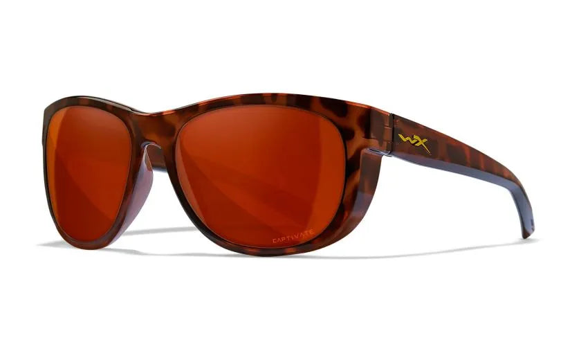WX WEEKENDER, CAPTIVATE™ Polarized Copper Lenses, Gloss Demi Brown Frame